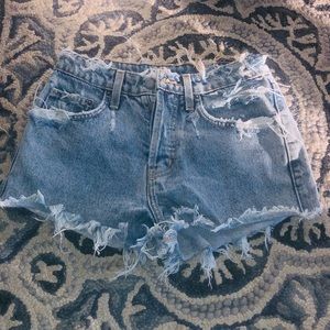 CARMAR distress denim shorts
